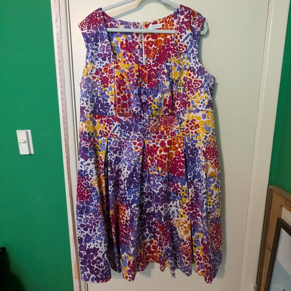 Calvin Klein multi color dress size 20 - Picture 1 of 9